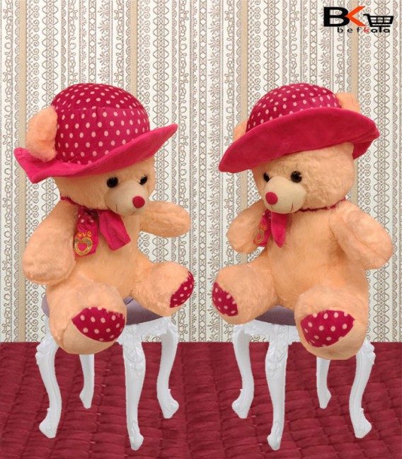 خرس عروسکی کلاه توپ توپی