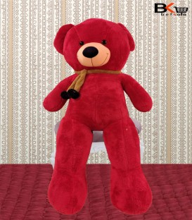خرس عروسکی شال گردن دار قرمز