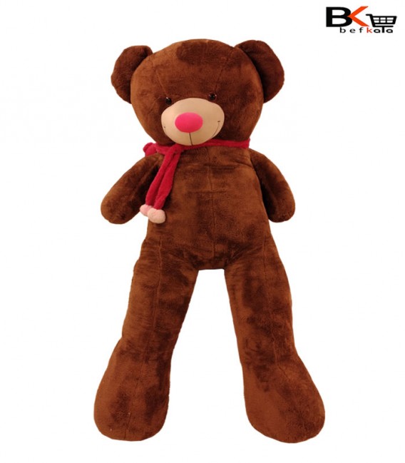 خرس عروسکی شال گردن دار بینی قرمز