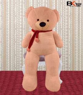 خرس عروسکی صورتی شال گردن دار