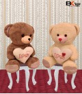 خرس عروسکی قلب دار لاو سایز متوسط