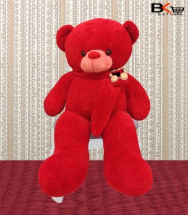 خرس عروسکی قرمز شال گردن دار