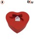 باکس کادویی قلبی 3 تکه قرمز