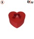 باکس کادویی قلبی 3 تکه قرمز پاپیون دار سایز بزرگ کد 5