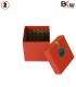 باکس کادویی مکعب مربع 2 تکه نارنجی کد 7