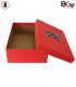 باکس کادویی مستطیلی ساده قرمز پاپیون دار سایز متوسط کد 40