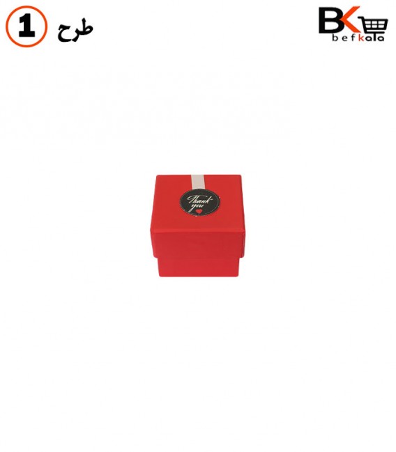 باکس کادویی مکعبی جواهراتی سایز کوچک قرمز کد 88