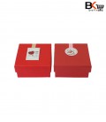 باکس کادویی جواهراتی مربعی سایز کوچک ساده قرمز کد 99