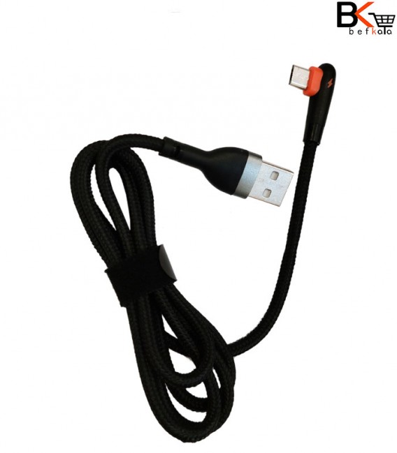 کابل فست شارژ micro USB سیبراتون مدل S445 A جنس کنفی