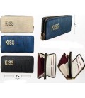 کیف پول دستی زنانه دو زیپه KISS