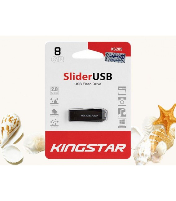 فلش مموری 8 گیگابایت کینگ استار مدل Slider USB 2.0 KS205