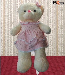 خرس عروسکی لباس خالدار