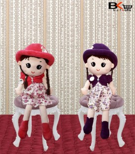 عروسک دخترانه کلاه رنگی قد بلند