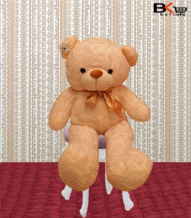 خرس عروسکی نباتی پاپیون دور گردن سایز بزرگ